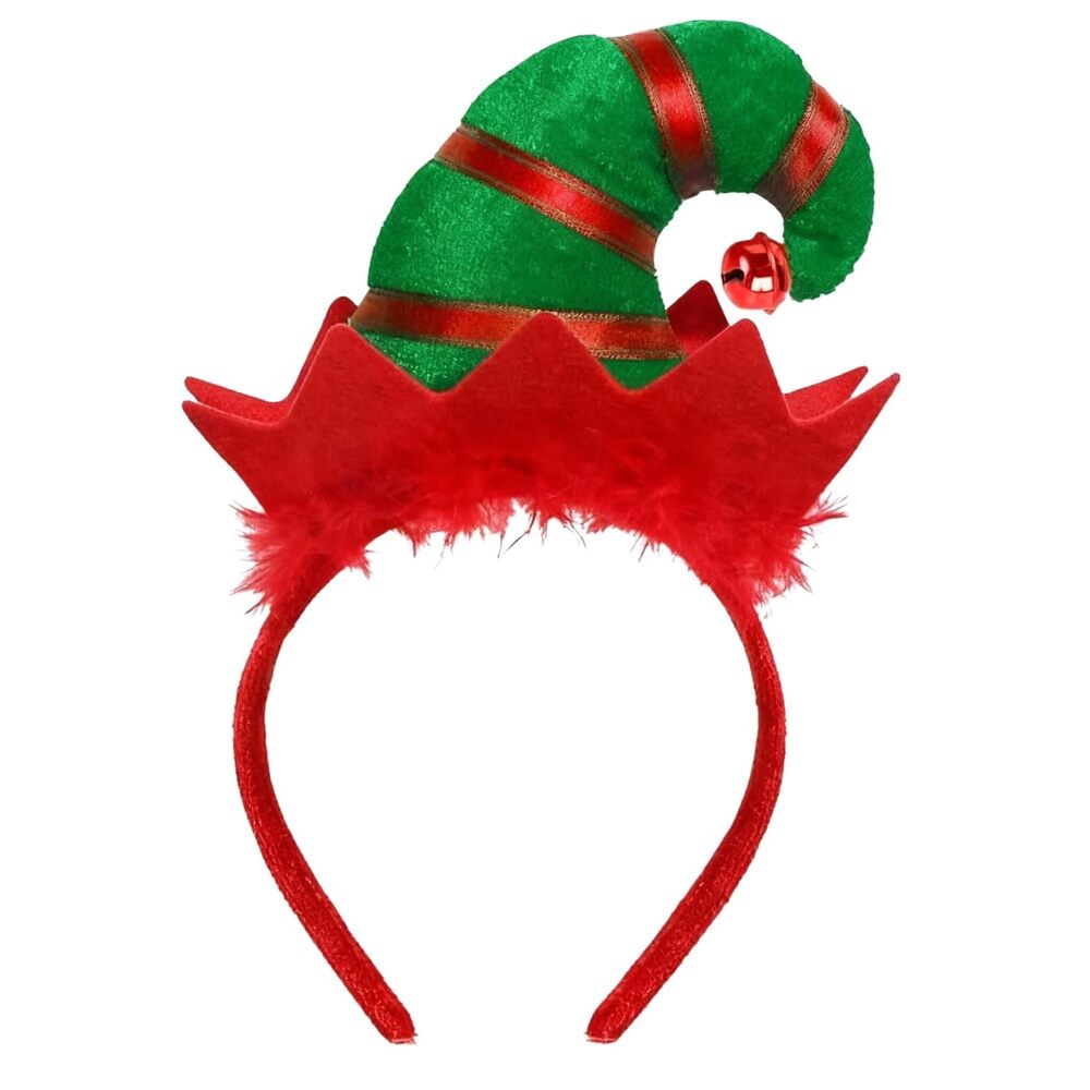 6525 Christmas Elf Headbands Hats Holiday Party Elf Headband Santa Headwear